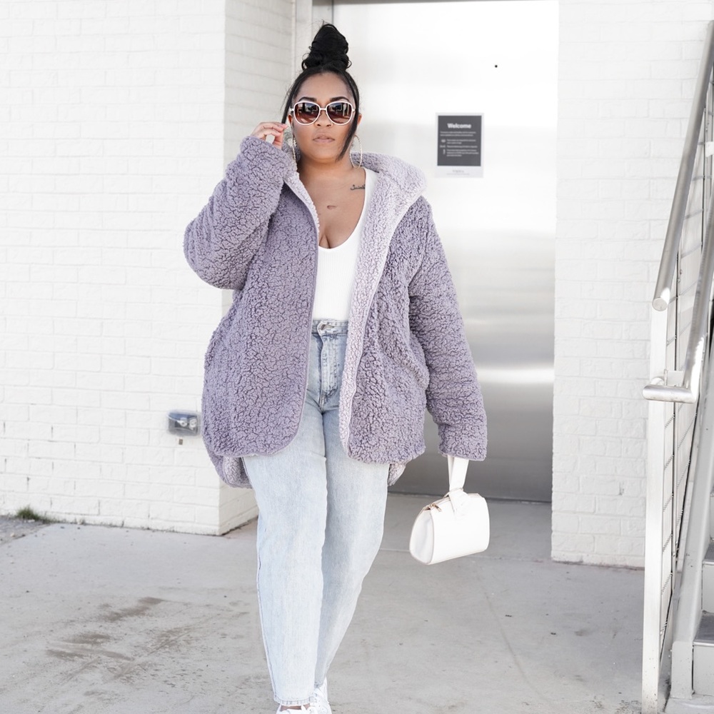 Urban Outfitters Hooded Teddy Jacket